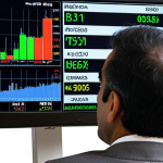 **Image Prompt 1: The Calm Investor**
    A serene Pakistani investor, appearing relaxed and content, observing a digital screen displaying a broad market index chart (like KSE-100) steadily rising over time. The background subtly contrasts with a faint, blurred image of chaotic, anxious individual stock trading, highlighting the peace of mind gained through index funds. Emphasize automatic diversification and stress-free, passive investing.